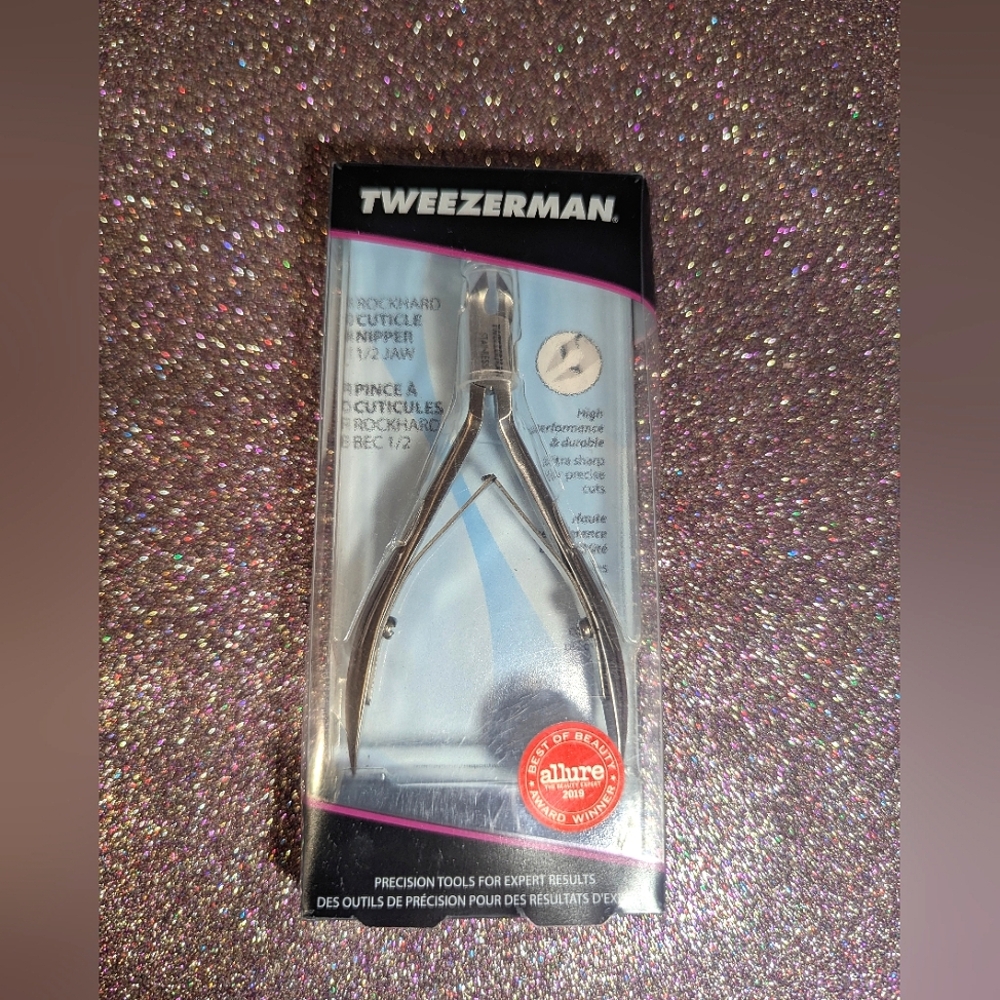 Tweezerman Rockhard Cuticle Nipper 1/2 Jaw Nail Tool
